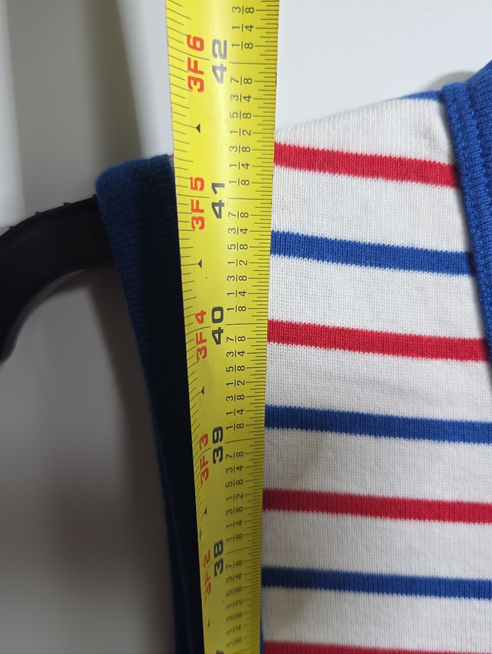 Hanna Andersson Organic Cotton Striped Henley Tank Dress Large Nautical ⛵️❤️ - Picture 5 of 11